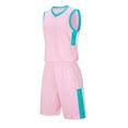 thumbnail image 5 of Kids Girls Summer Tracksuits Basketball Football Outfits Breathable Athletic Tank Top Shorts Set for Boys 4-14 Years, 5 of 7