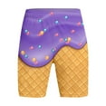 thumbnail image 4 of oqasdz Child Girls Boys Shorts Ice Cream Print Elastic Waist Comfortable Shorts With Pockets Sports Active Board Shorts Size 5 Y-6 Y, 4 of 4