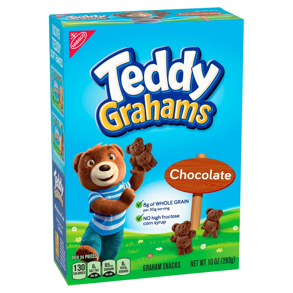 Teddy Grahams Chocolate Graham Snacks, 10 oz