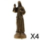 thumbnail image 1 of Estatuilla Religiosa Decoración Baoblaze Jesús Bronce 7cm 4 piezas, 1 of 6