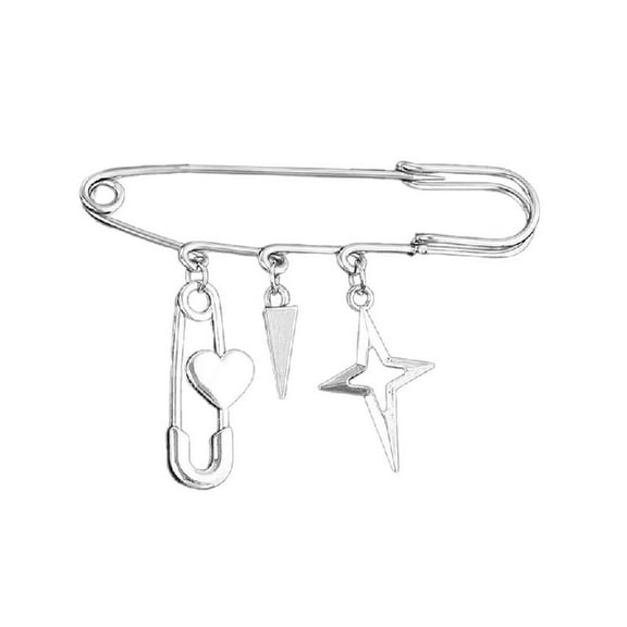 Delicate Safety Pin Clothing Jewelry Sweater Shawl Clips Decorative Chain Pin Alloy Material Clasp Pin for Daily Party