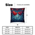 thumbnail image 5 of Hearts Battle Luxurious Velvet Throw Pillow Covers Inserts with Unique Patterns - Set of 2 Chair Pillow Covers, Available in 16x16, 18x18, 20x20 Inches for Any Occasion, 5 of 6