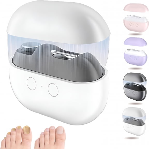 EXLEAF Electric Nail Clippers for Seniors, 3 in 1 Automatic Toe Nail Clippers for Thick Toenails Seniors, Smart 3 Speed Toenail Clippers with Led Light, Perfect People with Reduced Mobility
