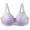 Purple, variant on Fatuov Lace Wire Bras for Women Solid Color Comfort T-Shirt Bra for Outdoor, Push Up Full Coverage Supportive Lightly Lined Bra 40C, Silver
