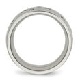 thumbnail image 2 of Chisel Stainless Steel Polished CZ 12mm Band, 2 of 7