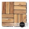 thumbnail image 2 of 3rd Street Inn Teak Wood Deck Tiles - Teak Finish - Checkered - 20 Pack, 2 of 4