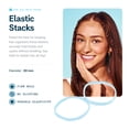 thumbnail image 2 of Gimme Beauty Elastic Stacks - Non-Slip Clear, Small Elastic Hair Ties - For Fine, Thick & Curly Hair - Clear, 320 Count, 2 of 6