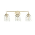thumbnail image 3 of Millennium Lighting  Catania 3 Light Vanity Fixture 3 Light - Modern Gold, 3 of 5