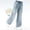 Light Blue, variant on ITSAME Jeans for Girls, Straight Fit Elastic Waist with Pocket Heart Embroidery Fashion Casual Denim Pants Light Blue 9-10T