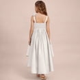 thumbnail image 4 of EnJoCho Satin Junior Bridesmaid Dresses Short Tiere𝖽 Flower Girl Dress Sleeveless Princess Pageant Formal Homecoming Dress Teenage Wedding Dress Fl𝗈wy, 4 of 7