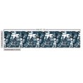 thumbnail image 3 of Ambesonne Leaf Print Fabric by the Yard Upholstery, Abstract Botany Leaves, 10 Yards, Dark Petrol Blue and White, 3 of 5