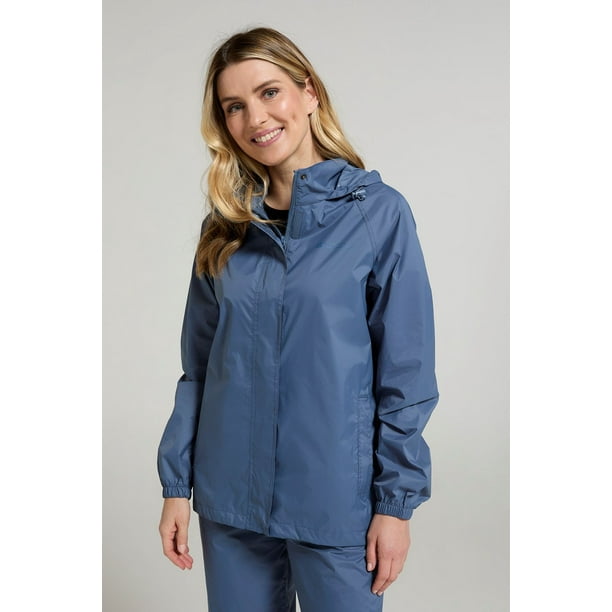 Mountain Warehouse Pakka Women s Waterproof Jacket Packable Ladies Foldaway Hood Walmart