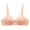 Pink, variant on RYRJJ Wireless Bras for Women Comfort Full Coverage T-Shirt Bra Lightly Lined Push Up Bra V-Neck Bralettes for Ladies(Black,S)