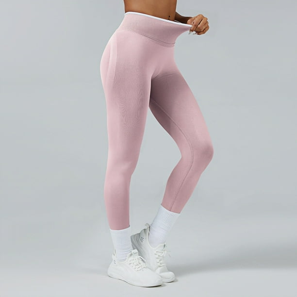 WILLBEST conjunto de Pantalones de Yoga de Cintura Alta para Mujer, Leggings de Entrenamiento Sin Costuras con Sujetador Deportivo, Gimnasio, Running, Cómodos Y Elásticos, para Uso Diario Chica