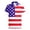1-Red38, variant on Kiijoy Boys 4th Of July Polo Shirt Independence Day Short Sleeve Collared Shirt, Sizes 3-14