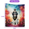 thumbnail image 5 of Hello 2025 English Springer Spaniel Celebrates Happy New Year Firework Balloon Quilt Blanket Springers Dog Lover Gifts Cozy Comforter Throw Blanket - 02024, 5 of 5