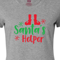 thumbnail image 4 of Inktastic Santa's Helper, Elf Shoes, Snowflakes, Christmas Women's T-Shirt, 4 of 5