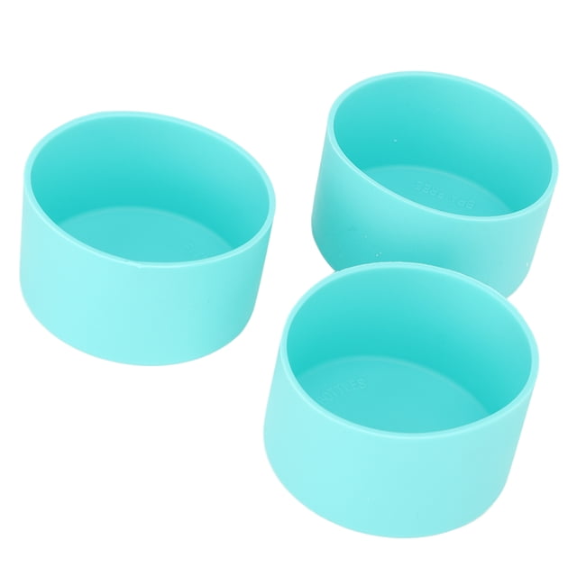 Funda para botella de agua, 3 piezas, taza de silicona, taza para bota, funda inferior, rendimiento de alta gama