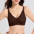 thumbnail image 2 of Gkeoshab Nursing Bras Women's No Gap Seamless Bra Control Minimizer Underwire Bra Coffee XL, 2 of 7
