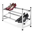 thumbnail image 5 of Whitmor 2-Tier Adjustable Shoe Rack, Metal, Silver, and Black, 5 of 9