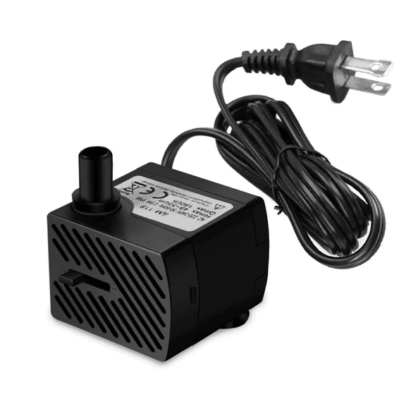 3W Mini Submersible Water Pump, 50GPH Small Fountain Pump for Aquarium, Fish Tank, Pond, Tabletop Fountain & Hydroponics (110V US Plug)
