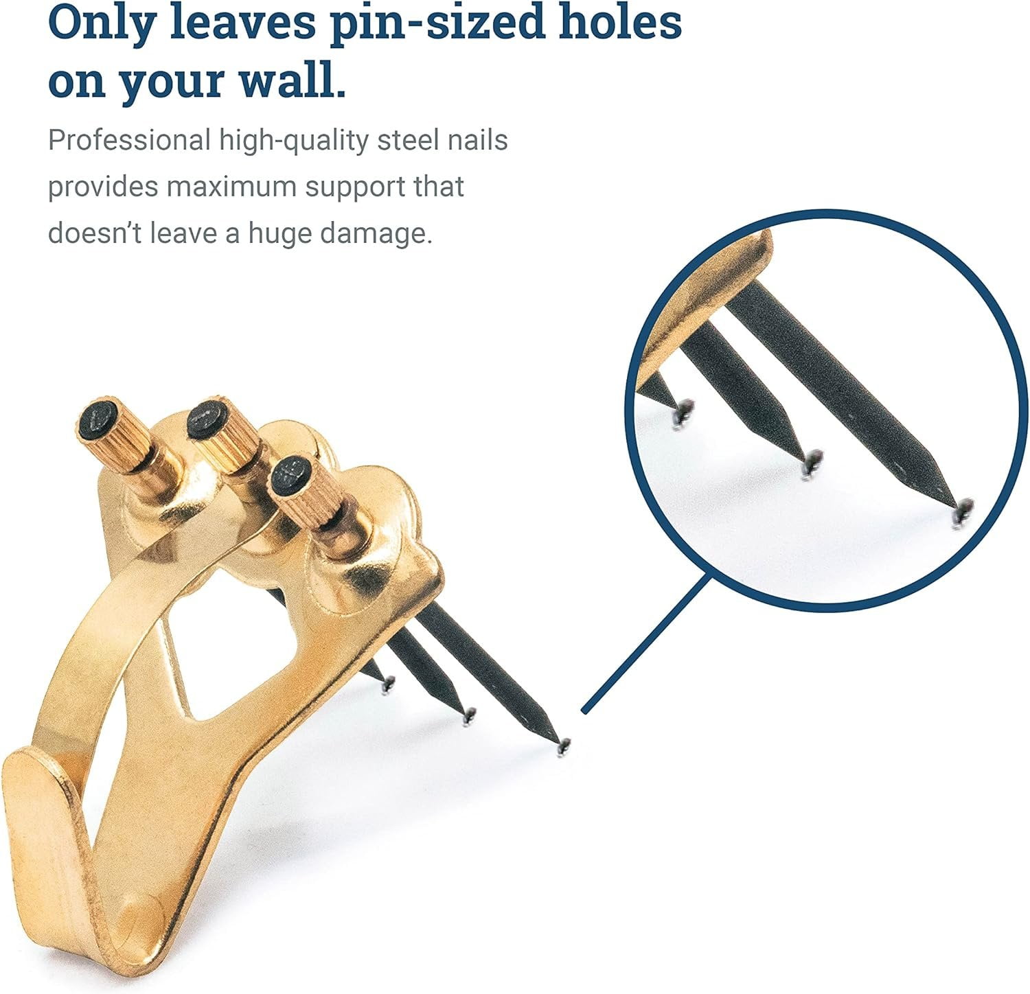 Picture Hang Solutions 75-lb Capacity Tremor Hangers - Earthquake-Proof Picture Hangers 10 Pieces Per Pack