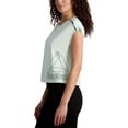thumbnail image 3 of Reebok Women's Dynamic Branded Piping Cropped Short Sleeve Tee, 3 of 4