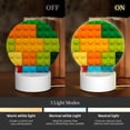 thumbnail image 3 of Balery Colorful Building Blocks Pattern Acrylic Night Light Gift with 3 Color ModesTouch-Sensitive LED Lamp Perfect Gift for Mother's Day, Birthday, or Christmas, 3 of 9