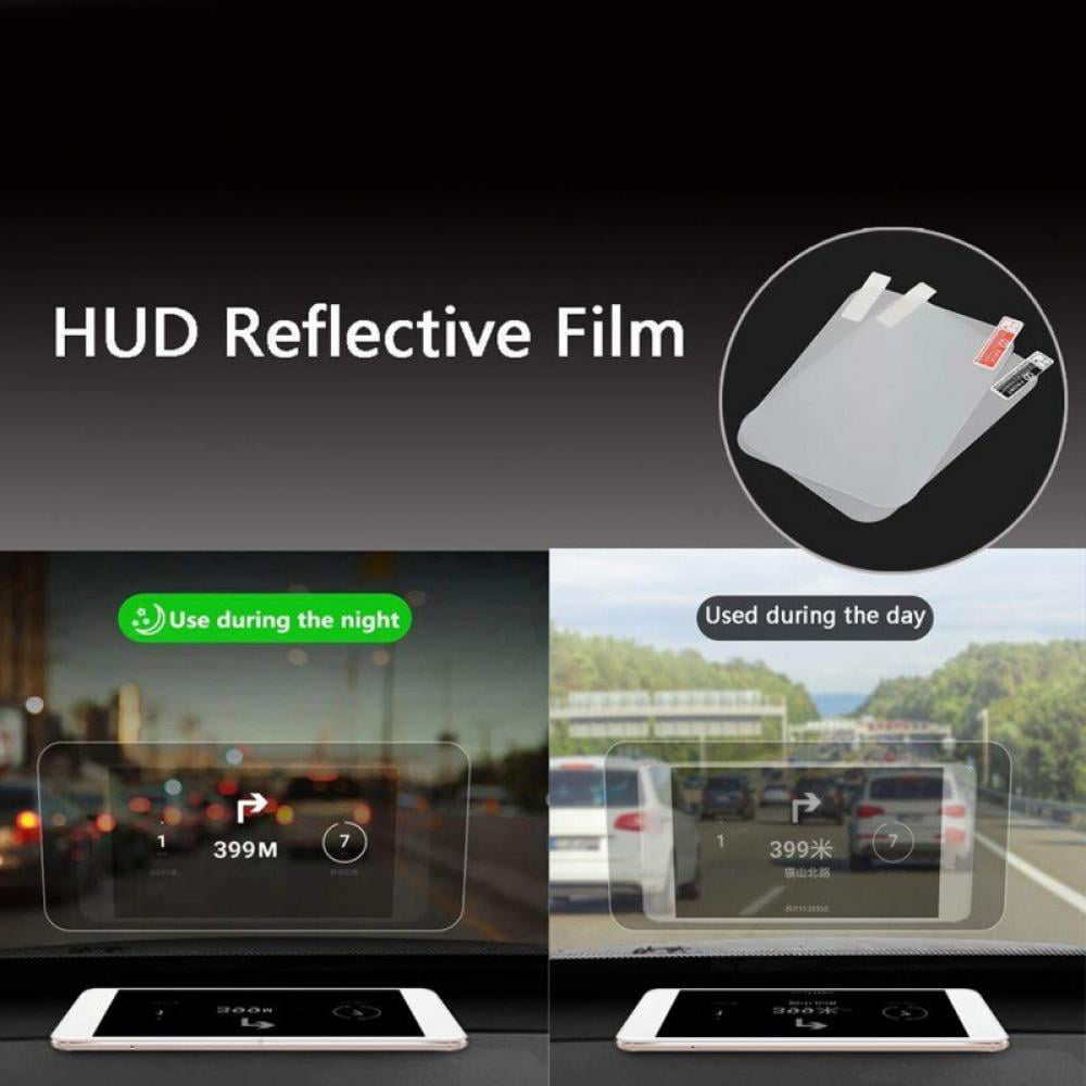4x Universal Car HUD Head Up Display Reflective film anti-fingerprint