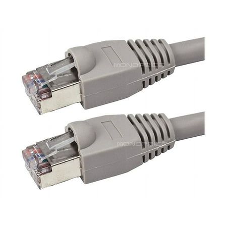 UPC: 0844660069898 | Monoprice – Patch cable – RJ-45 (M) to RJ-45 (M) – 15 ft – STP – CAT 5e – snagless  stranded – gray