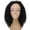 Black, variant on LUXLUXE Rosario Curly Body Waves 20 in Long Half Wig Mix Human Hair and Synthetic Fibers,Medium Brown