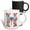 Multicolor, variant on 3drose, Pretty Pastel Floral Insect Monogram Initial H, 11oz Two-tone Blue Mug