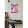 thumbnail image 3 of Epic Graffiti 'Fabulous Flamingos II' by Carolee Vitaletti, Canvas Wall Art, 12"x16", 3 of 3