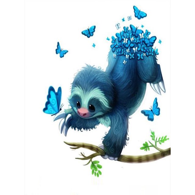 Taladro Pintura Diamante (DE3666) 5D DIY Cuadrado Completo Dibujos Animados Punto de Cruz (Animal09) 50x70cm FLhrweasw Nuevo