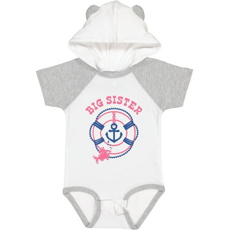 

Inktastic Nautical Big Sister Gift Baby Girl Bodysuit