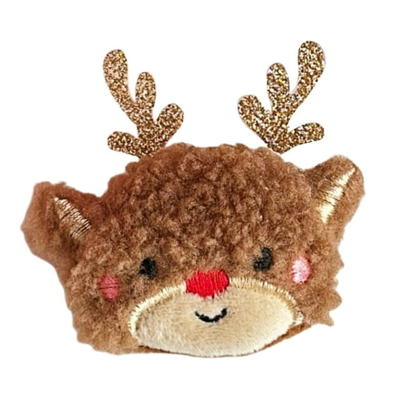 Aellinatey Plush Brooch Holiday Celebration Christmas Theme Brooch Pin for Various Ages