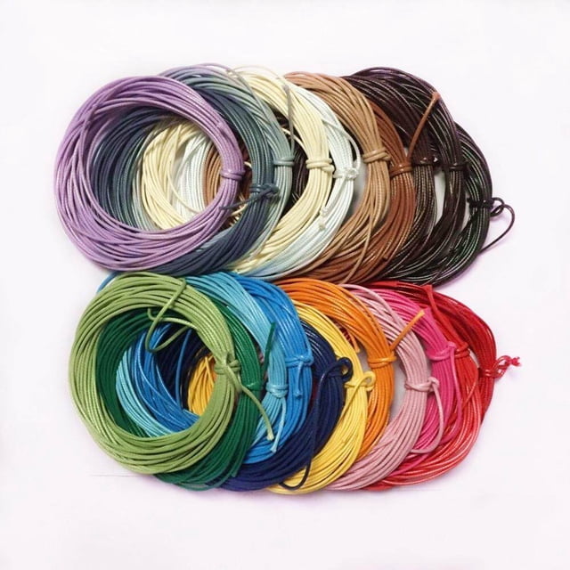 2mm Waxed Nylon Cord Jewellery Making Nylon Beading Beading Cord String Thread String Findings 10m Dark Grey