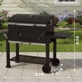 thumbnail image 2 of Expert Grill Charcoal Grill, 32 Inch Heavy Duty Charcoal Grill with Wheels, Black, 2 of 14