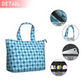 thumbnail image 2 of Blue White Checkerboard Checkered Pattern Travel Tote Bags for Women Carry On,Large Weekender Bags for Women Travel,Multi Functional Duffle Bag for Work,Shopping,Sports, 2 of 5