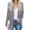 Gray, variant on Women's Casual Long Sleeve Blazer Lapel Button Slim Work Office Jacket, Size S-2XL