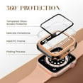 thumbnail image 6 of Yepband 4Pack Bling Cover for Apple watch Case 44mm 38mm 40mm 45mm 41mm 42mm Accessories Hard PC Tempered Glass Shockproof Diamond Screen Protector Protective Bumper for iWatch series 8 7 SE 6 5 4 3 2, 6 of 6