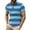 Blue, variant on DDAPJ pyju Men Striped Polos Shirt Color Block Casual Golf Shirts Trendy Business Office Tops Short Sleeve Collared Tshirt Blue L