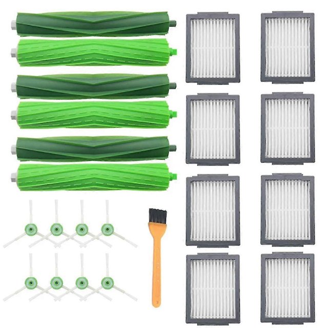 For I3, I3+, I4, I6, I6+, I7, I7+, I8, I8+, E5, E6, E7, Robot Vacuum Main Side Brush Hepa Filter
