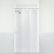 LiBa PEVA 8G Small Bathroom Shower Stall Curtain Liner, 36" W x 72" H Narrow Size, Clear, 8G Heavy Duty Waterproof Shower Stall Curtain Liner Anti-Microbial Mildew Resistant