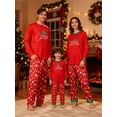 thumbnail image 4 of Deago Christmas Family Matching Pajamas Set Womens Mens Pjs Long Sleeve Holiday Xmas Jammies Sleepwear, 4 of 9