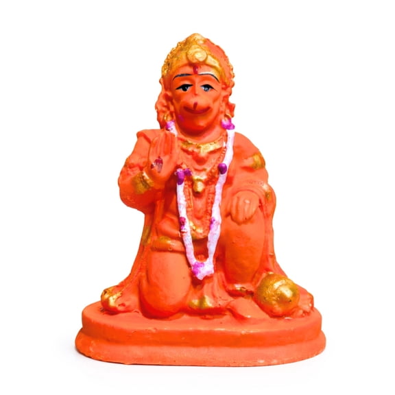 Lord Hanuman Ji Idol Statue for Home Temple, Bajrangbali Murti for Puja Room, Office Desk, Car Dashboard, Mandir Decoration, Spiritual Gift and Religious Decor