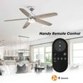 thumbnail image 3 of James Allan BOCFA97556CH 52" 5 Blade Indoor Led Ceiling Fan - Chrome, 3 of 7