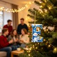thumbnail image 5 of Clearance Cute Snowman Letter E Personalized Christmas Ornaments, Christmas Tree Decorations, 2D Christmas Tree Pendants for Xmas Tree Decor, 5 of 7