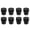 Black, variant on Yuangui Trampoline Leg Caps Chair Rubber Caps Table Accessory Trampolines Mini Pole Legs Rebounder Tip Accessories Accessories