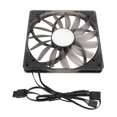 thumbnail image 4 of Ventilador De Casos De 140 Mm, Ventilador PWM De 140 Mm Ultra Delgado De 140 Mm Con Soporte De Sincronización ARGB De Cojinete MFDB Y Control De Temperatura Inteligente Para, 4 of 7
